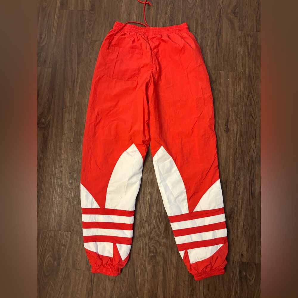 Adidas Scarlet Joggers with White Accents - Picture 5 of 5